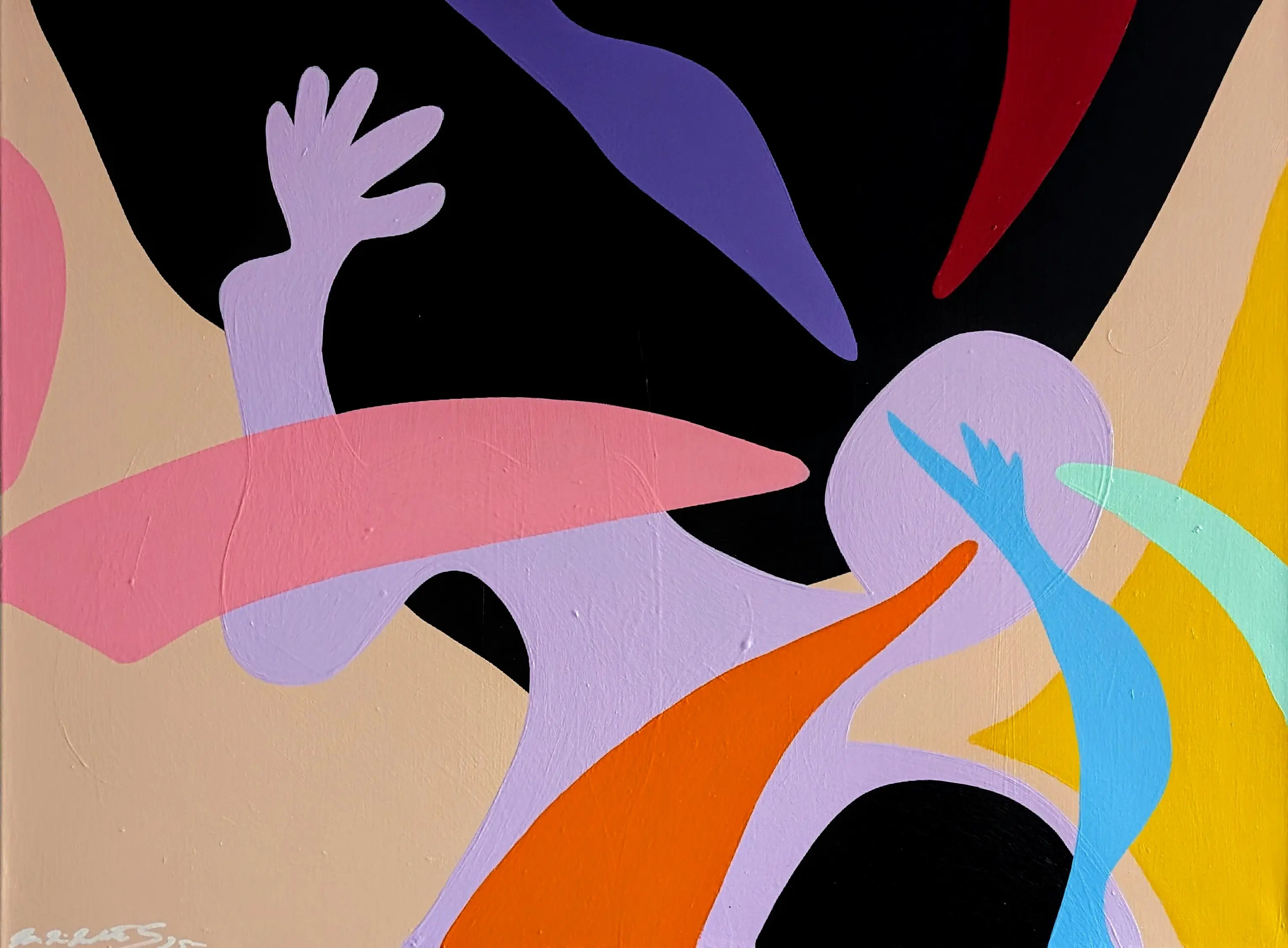 The Threat, acrylic on canvas, 30 x 40 inches, 2025