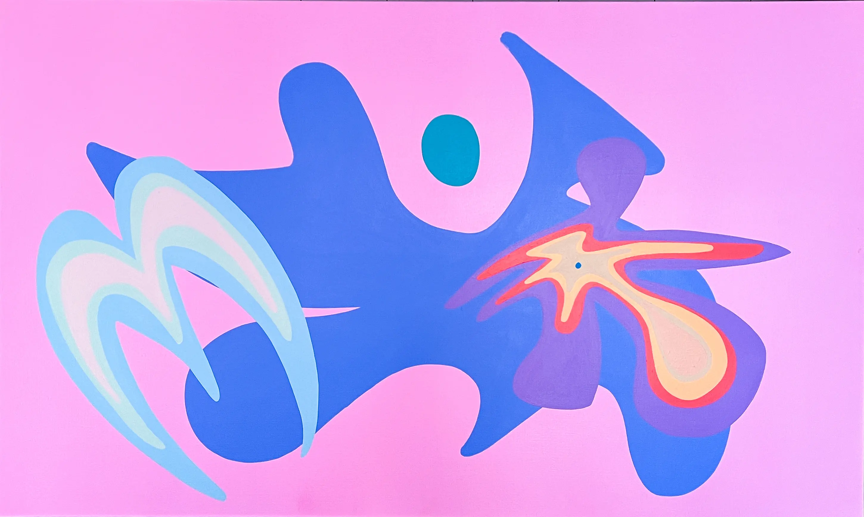 DOXA series #7, acrylic on canvas, 36 x 60 inches, 2024