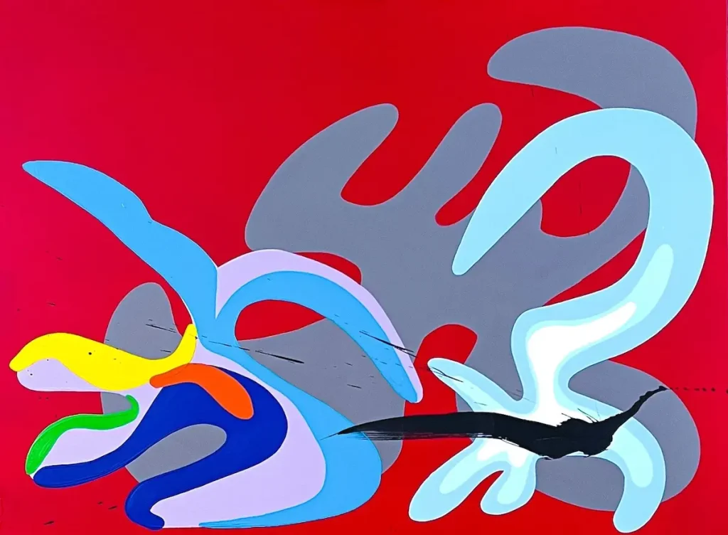 DOXA series #9, acrylic on canvas, 36 x 48 inches, 2024