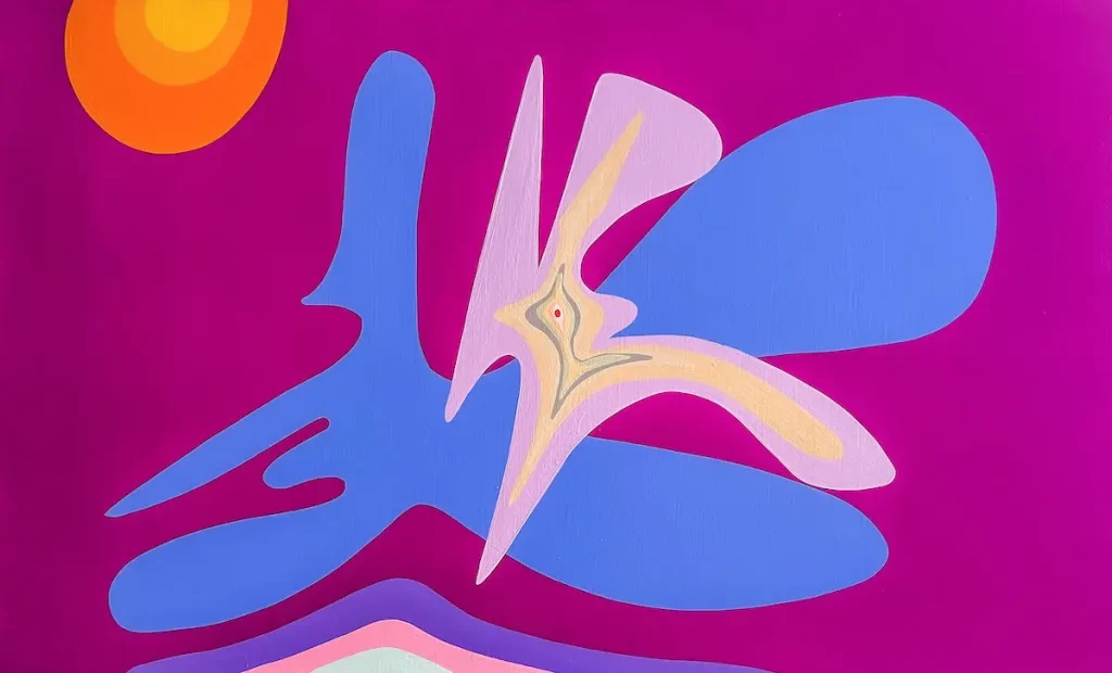 DOXA series #14, acrylic on canvas, 36 x 60 inches, 2024