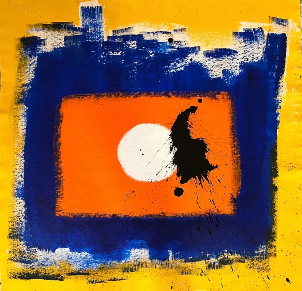 Chelsea series #24, acrylic on canvas, 39 x 40 inch, 2022