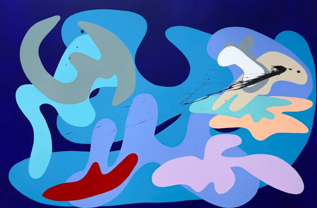 Chelsea series #77, acrylic on canvas, 48 x 72 inches, 2023