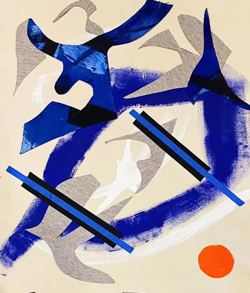 [SERIE VARIA 13, año 2020] Lienzo, cartulina, papel, acrílico y gesso sobre lienzo. Medidas_ _ 79 x 76 cms