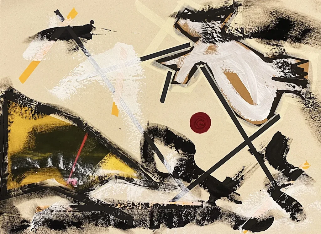 [SERIE VARIA 30, año 2021] Lienzo, cartulina, papel, acrílico y gesso sobre lienzo. Medidas 90 x 66