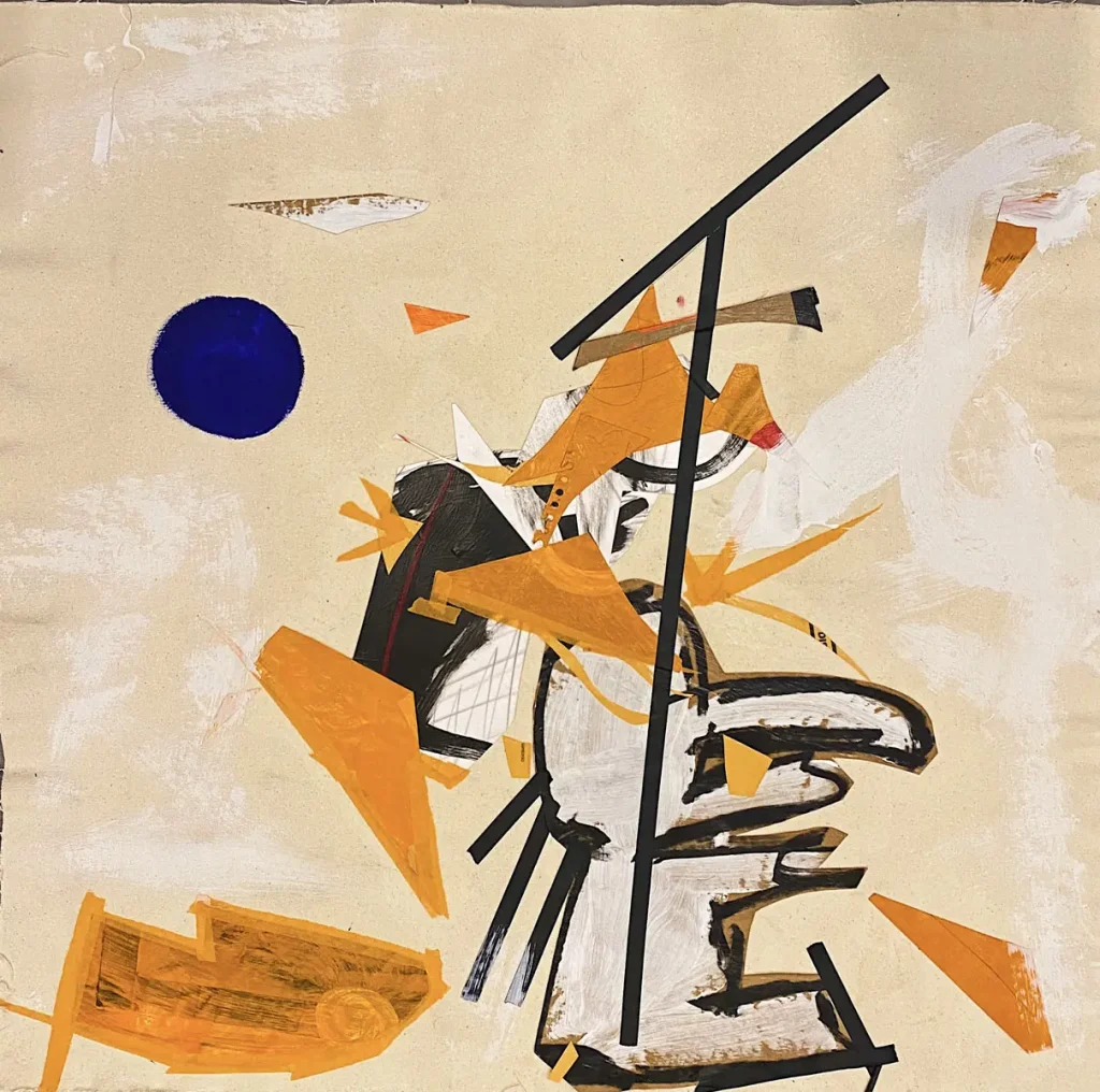 [SERIE VARIA 31, año 2021] Lienzo, cartulina, papel, acrílico y gesso sobre lienzo. Medidas 90 x 66