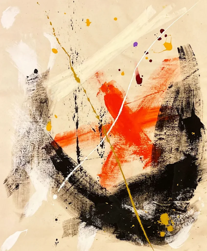 [SERIE VARIA 4, año 2019] Lienzo, cartulina, papel, acrílico y gesso sobre lienzo. Medidas_ _76 x 93 cms